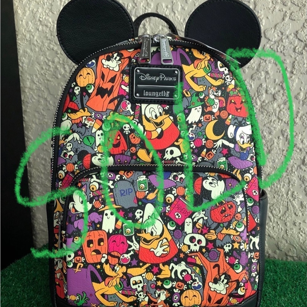 **SOLD**LOUNGEFLY Disney Parks Exclusive Halloween Mickey and Friends Backpack